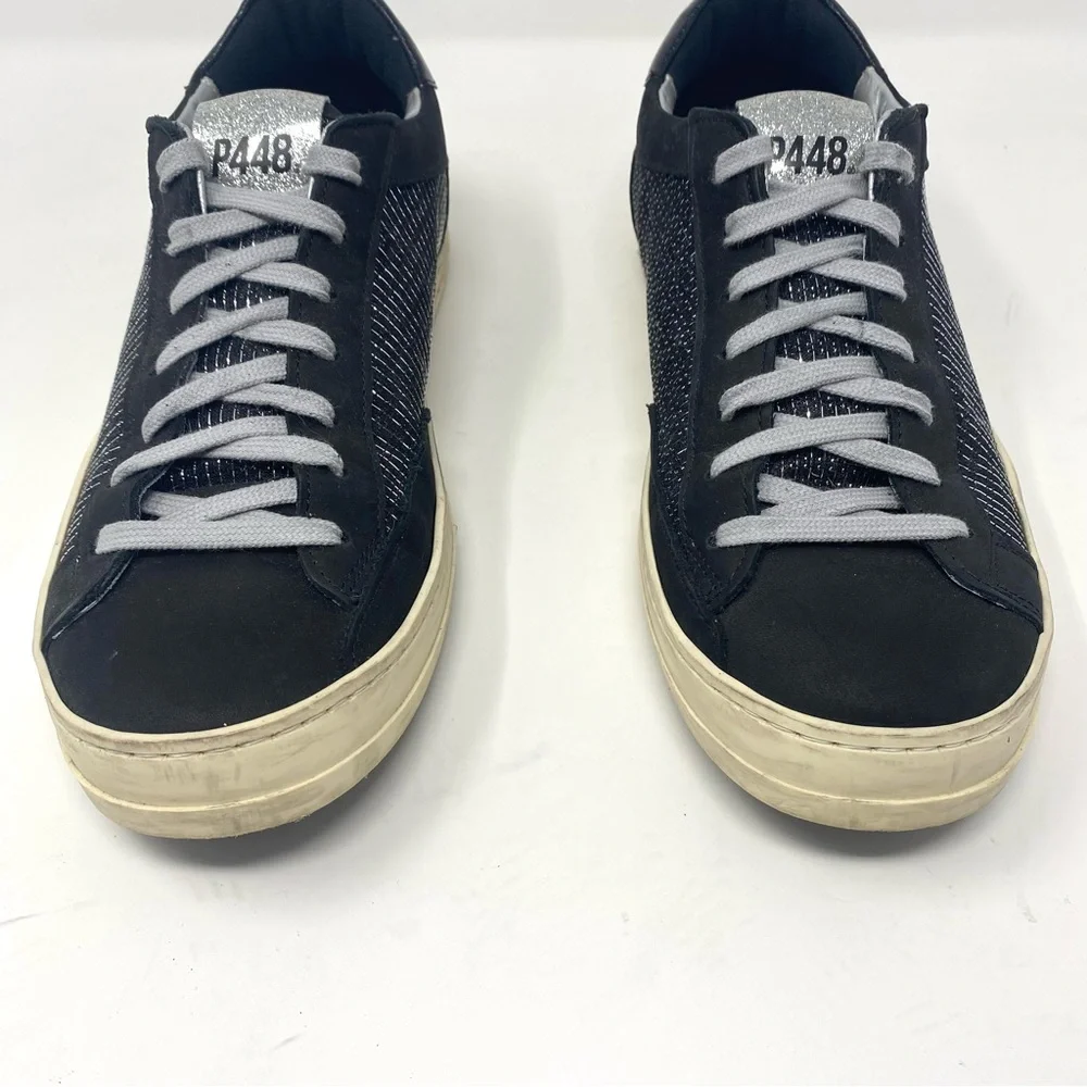 P448 John Sneakers in Blitz Leather and Metallic - Picture 4 of 12